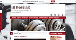 Desktop Screenshot of lifebodybuilding.com